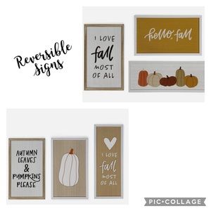 Fall Reversible Signs